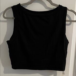 Women's LSpace Nolan Black Crop Tank Top